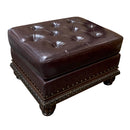 Acme Furniture Anondale Leather Ottoman 15034 IMAGE 2