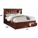 Acme Furniture Louis Philippe III 24380Q Queen Bed with Storage IMAGE 5