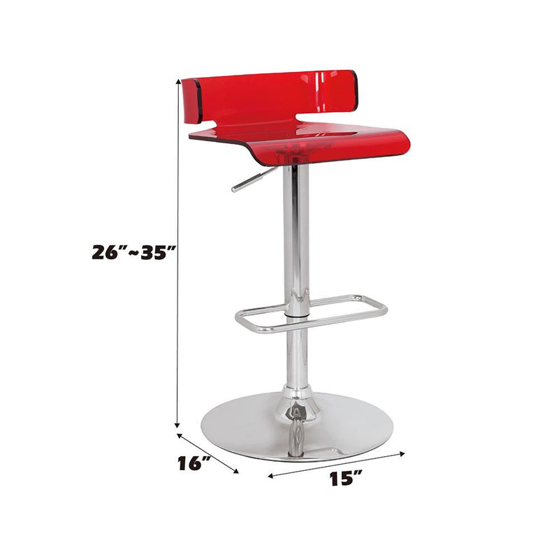 Acme Furniture Rania 96262 Adjustable Stool with Swivel IMAGE 2