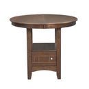  Elements International Round Max Counter Height Dining Table with Pedestal Base DMX100DT IMAGE 1