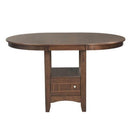  Elements International Round Max Counter Height Dining Table with Pedestal Base DMX100DT IMAGE 2