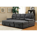 Furniture of America Alcester CM6908BK-SET Sectional IMAGE 4