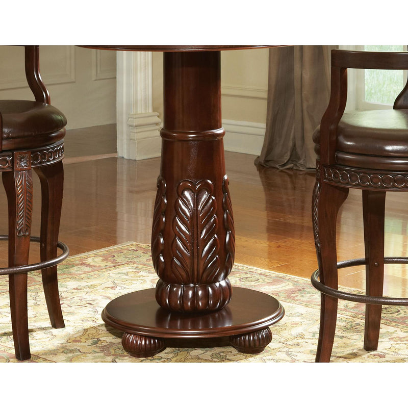 Steve Silver Furniture Round Antoinette Pub Height Dining Table with Pedestal Base AY300PTT/AY300PTB IMAGE 3