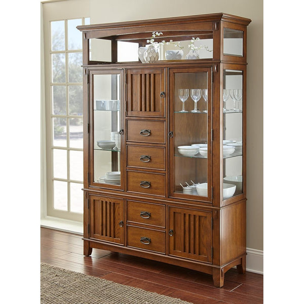 Steve Silver Furniture Larkin 2 pc China Cabinet LK550B/LK550H IMAGE 1