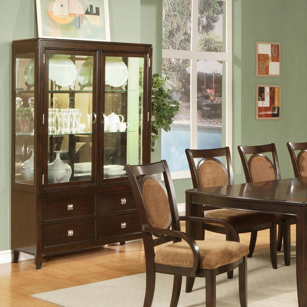 Steve Silver Furniture Montblanc 2 pc China Cabinet MB700CB/MB700CT IMAGE 1