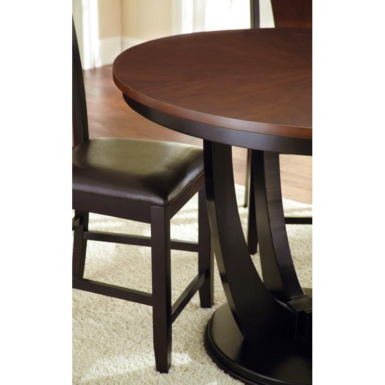 Steve Silver Furniture Round Oakton Counter Height Dining Table with Pedestal Base OK4848PT/OK4848PB IMAGE 2