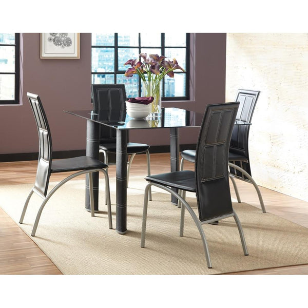 Steve Silver Furniture Calvin Dining Table with Marble Top CV380T/CV380B IMAGE 1