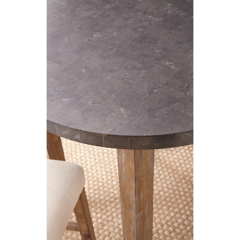 Steve Silver Furniture Round Debby Pub Height Dining Table with Stone Top DB600MT/DB640TL IMAGE 3