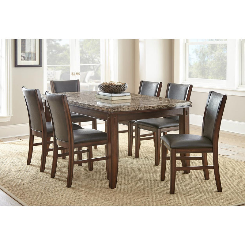 Steve Silver Furniture Eileen Dining Table with Marble Top EE540T IMAGE 1