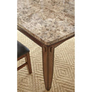 Steve Silver Furniture Eileen Dining Table with Marble Top EE540T IMAGE 2