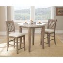 Steve Silver Furniture Round Franco Counter Height Dining Table with Marble Top FR600WPT IMAGE 1