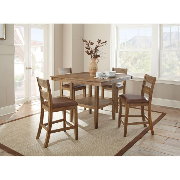 Steve Silver Furniture Square Cambrey Counter Height Dining Table with Pedestal Base CB700PT IMAGE 1
