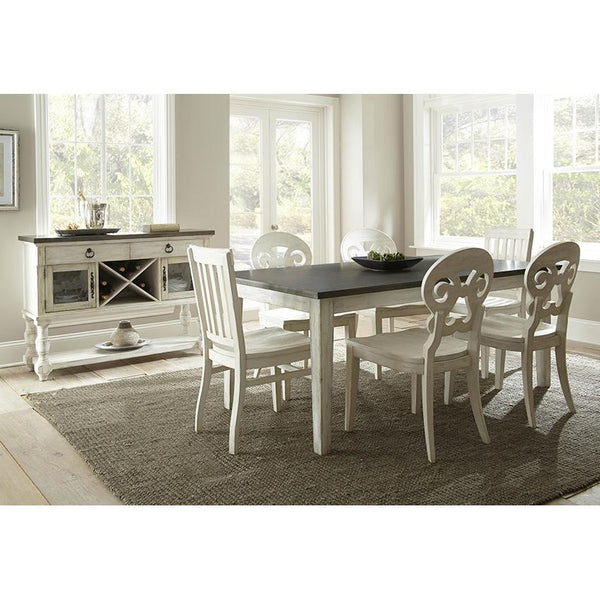 Steve Silver Furniture Lighthouse Dining Table with Zinc Top LH500TZ IMAGE 1