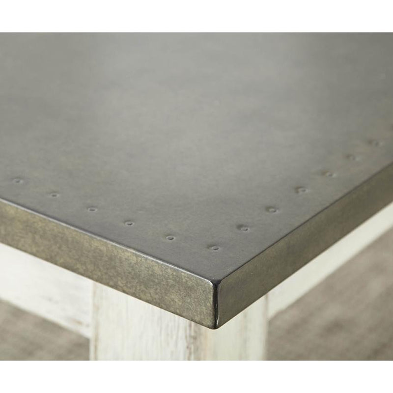 Steve Silver Furniture Lighthouse Dining Table with Zinc Top LH500TZ IMAGE 2