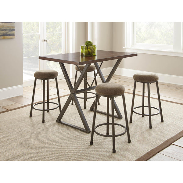 Steve Silver Furniture Omaha Counter Height Dining Table with Trestle Base MH480PT IMAGE 1