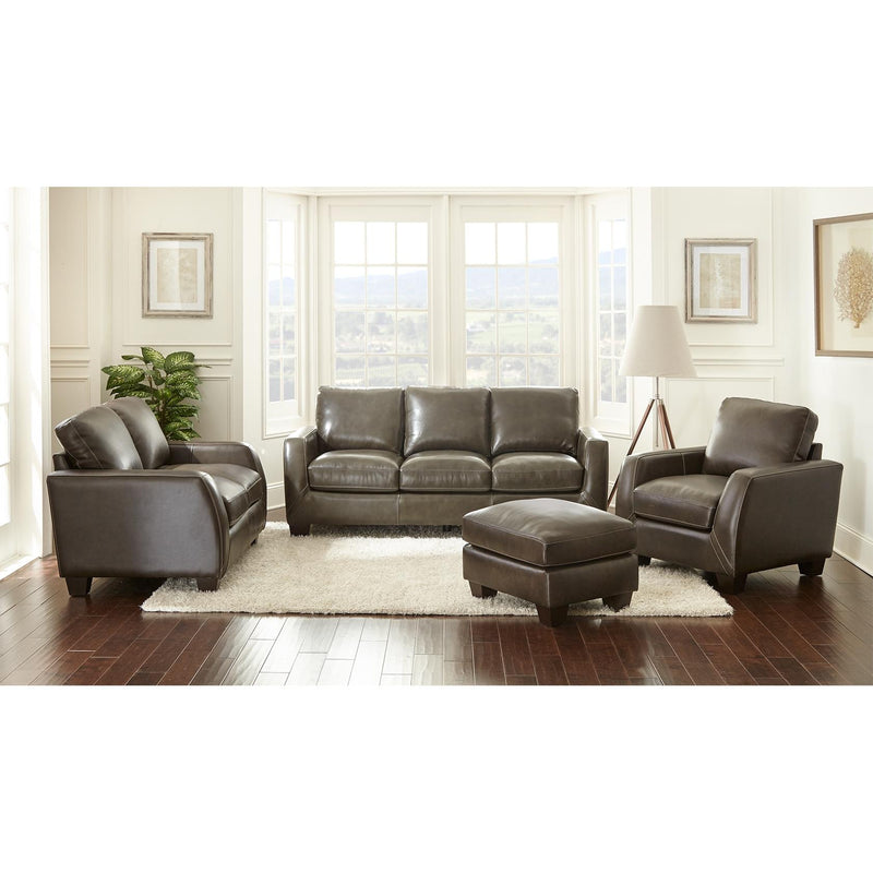 Steve Silver Furniture Coltrane Stationary Leather Sofa CT900S IMAGE 2