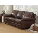 Steve Silver Furniture Ellington Stationary Leather Sofa ET900S IMAGE 1