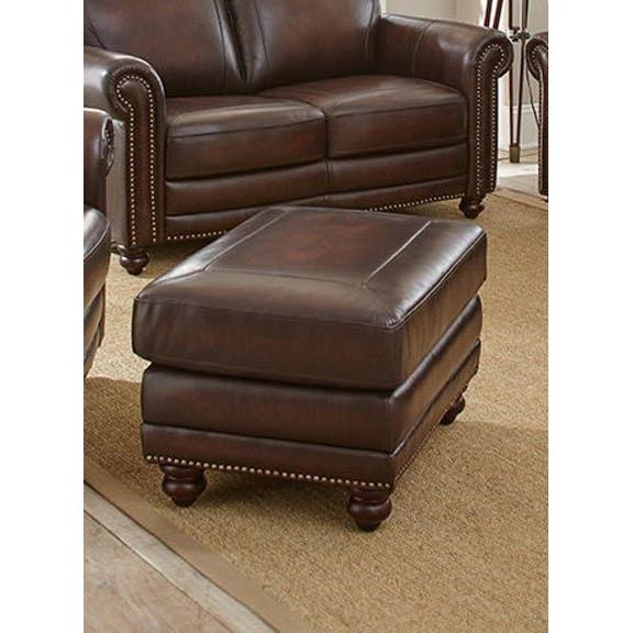 Steve Silver Furniture Ellington Leather Ottoman ET900T IMAGE 1