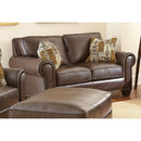 Steve Silver Furniture Escher Stationary Leather Loveseat SR810L IMAGE 1