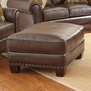 Steve Silver Furniture Escher Leather Ottoman SR810T IMAGE 1