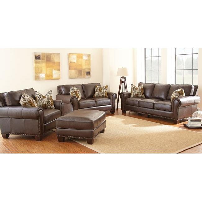 Steve Silver Furniture Escher Leather Ottoman SR810T IMAGE 2