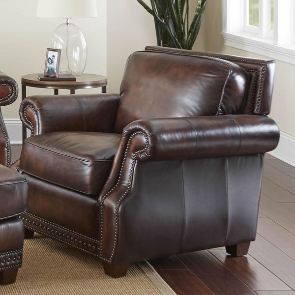 Steve Silver Furniture Jamestown Stationary Leather Chair JT800C IMAGE 1