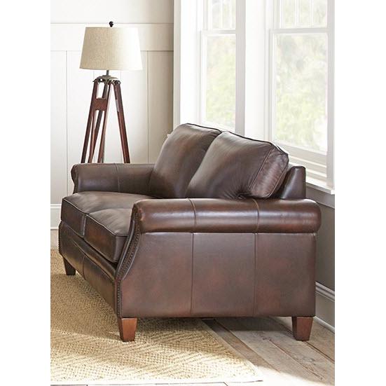 Steve Silver Furniture Lanza Stationary Leather Loveseat LZ900L IMAGE 1