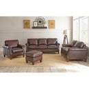 Steve Silver Furniture Lanza Leather Ottoman LZ900T IMAGE 2