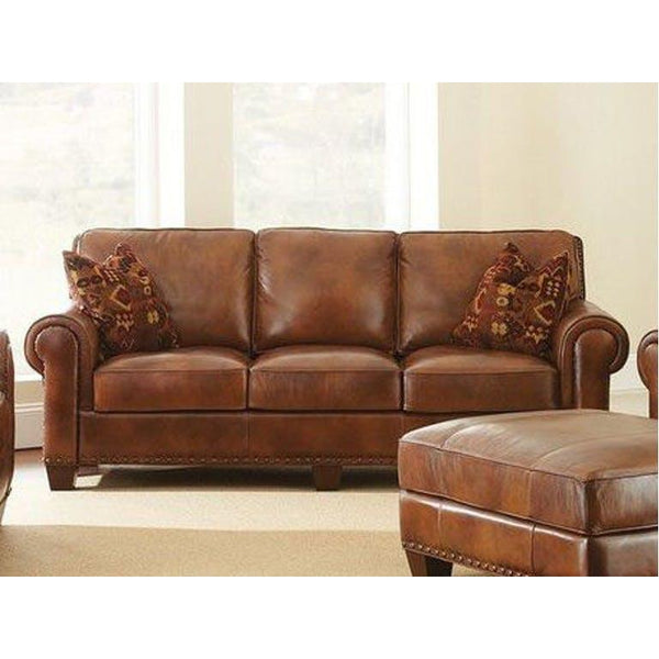 Steve Silver Furniture Silverado Stationary Leather Sofa SR920S IMAGE 1