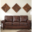 Steve Silver Furniture Troy Stationary Leather Sofa TY950S IMAGE 1