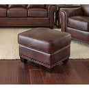 Steve Silver Furniture Troy Leather Ottoman TY950T IMAGE 1