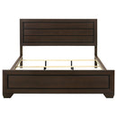 Coaster Furniture Kauffman 204391KW Wood California King Panel Bed - Dark Cocoa IMAGE 3