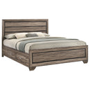 Coaster Furniture Kauffman 204190KW Wood California King Storage Panel Bed - Washed Taupe IMAGE 3