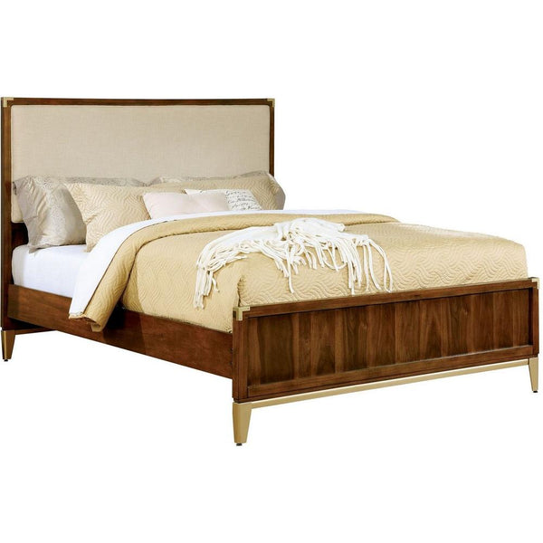 Furniture of America Tychus California King Upholstered Poster Bed CM7559F-CK-BED IMAGE 1