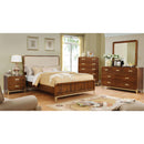  Furniture of America Tychus California King Upholstered Poster Bed CM7559F-CK-BED IMAGE 4