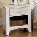 Furniture of America Omnus 1-Drawer Kids Nightstand CM7905WH-N IMAGE 1
