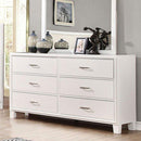 Furniture of America Enrico 6-Drawer Dresser CM7068WH-D IMAGE 1