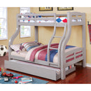 Furniture of America Solpine CM-BK618GY Twin/Full Bunk Bed IMAGE 3