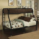 Acme Furniture Tritan 02052BK Twin XL over Queen Bunk Bed IMAGE 1