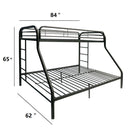 Acme Furniture Tritan 02052BK Twin XL/Queen Bunk Bed IMAGE 5