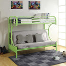 Acme Furniture Eclipse 02091W-GR Twin over Full Futon Bunk Bed IMAGE 1