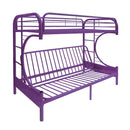Acme Furniture Eclipse 02091W-PU Twin over Full Futon Bunk Bed IMAGE 2