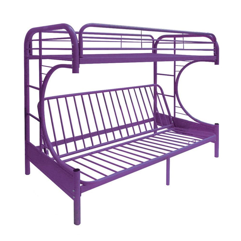Acme Furniture Eclipse 02091W-PU Twin over Full Futon Bunk Bed IMAGE 2