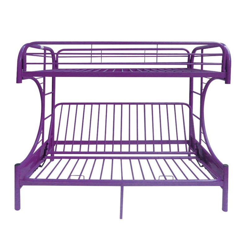 Acme Furniture Eclipse 02091W-PU Twin over Full Futon Bunk Bed IMAGE 3