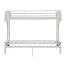 Acme Furniture Eclipse 02093WH Twin XL over Queen Futon Bunk Bed IMAGE 4