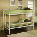 Acme Furniture Thomas 02188WH Twin over Twin Bunk Bed IMAGE 1