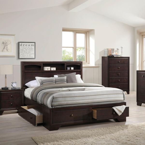 Acme Furniture Madison II Queen Panel Bed with Storage 19560Q IMAGE 1