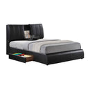 Acme Furniture Kofi King Upholstered Platform Bed with Storage 21266EK IMAGE 2