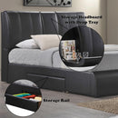 Acme Furniture Kofi 21266EK EK Bed with Storage IMAGE 5