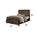Acme Furniture Merrilee 21680Q Queen Bed with Storage IMAGE 3
